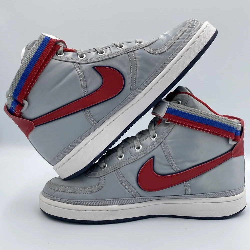 Nike Vandal High Supreme Metallic Silver Uni Red Women's 7 GS 5.5Y AH5253-002